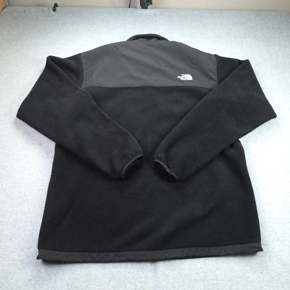 The North‎ Face Jacket Mens XL Black Polartec Denali Fleece Full Zip T201 Hiking